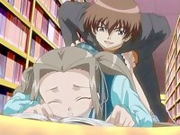 Library fucking for sweet hentai girl