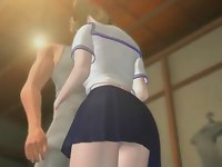 Petite schoolgirl with big hentai tits gets fucked and takes a facial
